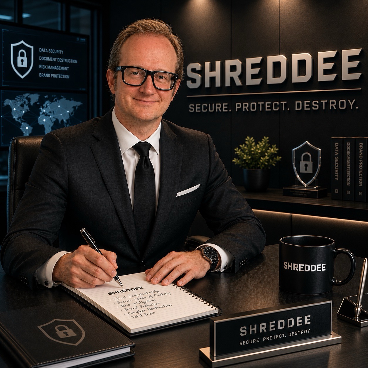 Gareth Amon, Founder and Chief Executive Officer of Shreddee